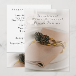 Invitación romántica a la boda moderna