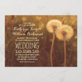 invitación romántica a la boda rústica de pareja d