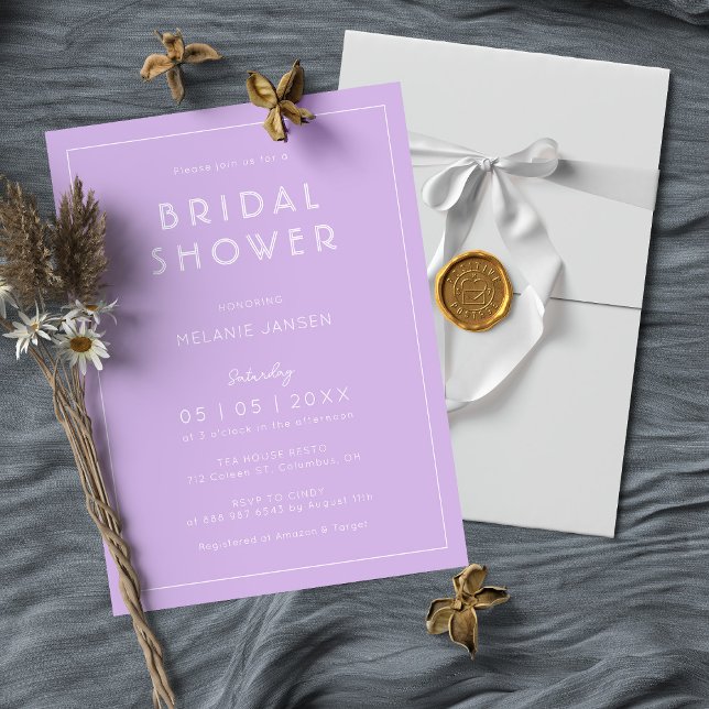 Invitación Romántica a la ducha de novias : Elegan (Subido por el creador)