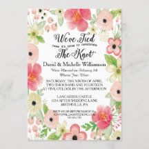 Invitación romántica a la postboda