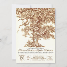 Invitación romántica a una boda rústica