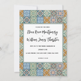 Invitación Romántica acuarela Italia Boda de destino