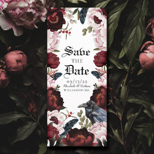 Invitación Romántica avenida de acuarela gótica salva la fech