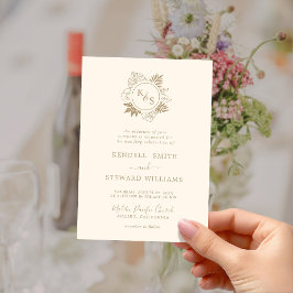 Invitación Romántica boda de la vegetación tropical salva la 