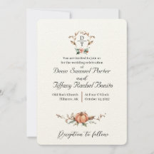 Romántica boda de otoño