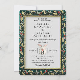 invitación romántica de boda vintage