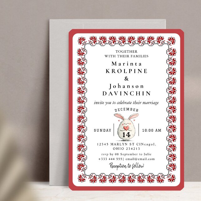 invitación romántica de boda vintage (Subido por el creador)