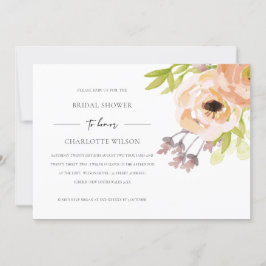 INVITACIÓN ROMÁNTICA DUCHA BRIDAL DE LA FLORAL DE LA PINCA DE