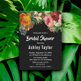 Invitación Romántica Ducha De Novias Florales De Boho Blanco 