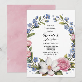 Invitación Romántica Floral Bouquet Wedding Shower