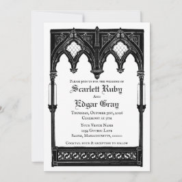 Invitación Romántica Gótica