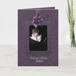 Invitación romántica oscura de la boda