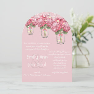Invitación Romántico Boda de luciérnagas de color rosa pálido