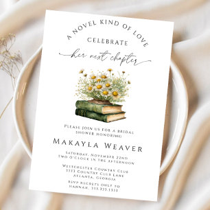 Invitación Romántico Boho Próximo Capítulo Florines Ducha Bri