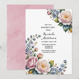 Invitación Romántico Bouquet Floral