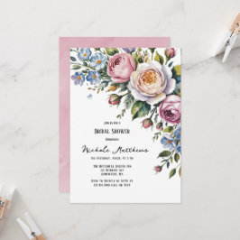 Invitación Romántico Bouquet Floral Brunch & Bubbly