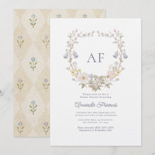Invitación Romántico Cottagecore de prado floral para despedi