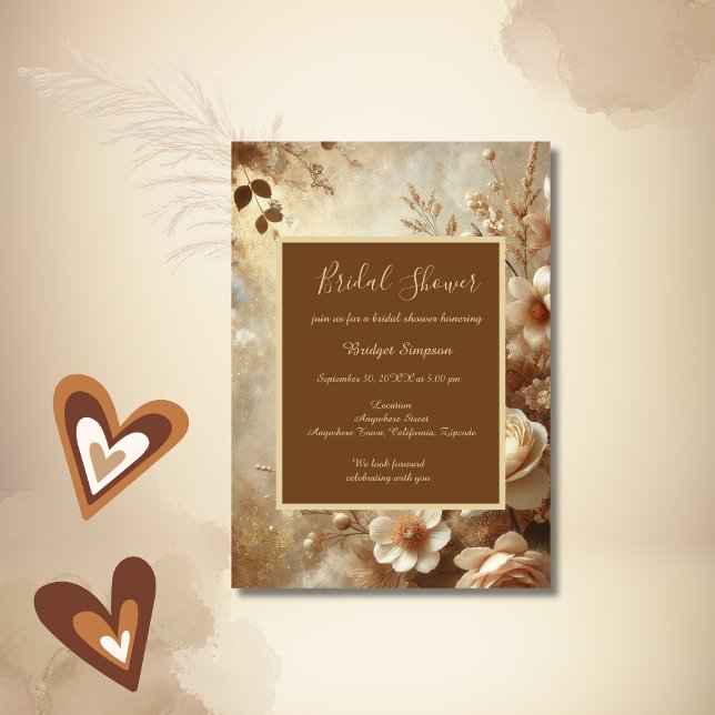 Invitación Romántico Dreamy Floral Bridal Shower (Subido por el creador)