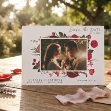Romántico Elegante Boda Guardar la Fecha