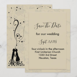 Invitación Romántico elegante moderno salva la fecha