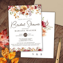 Romántico festival floral de otoño para despedida 