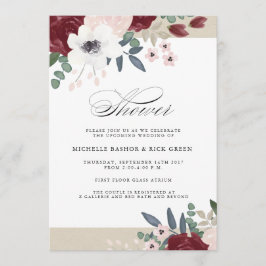 Invitación Romántico Florals Wedding Shower