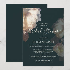 Invitación Romántico florero elegante ducha de novia