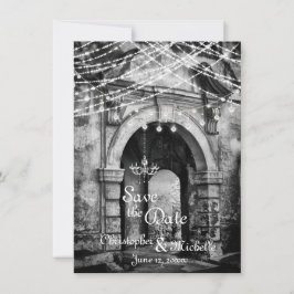 Invitación Romántico Gótico de las luces Bodas de Arco Salven