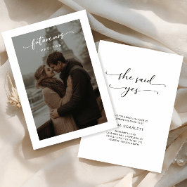 Invitación Romántico guión fotográfico futuro Sra. Bridal Sho
