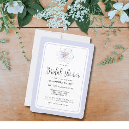 Invitación Romántico Lilac Floral Bridal Shower