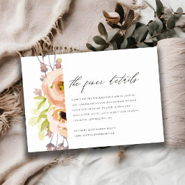 INVITACIÓN ROMÁNTICO, ROMÁNTICO, PURPLE, AZUL FLORAL INFORMAC