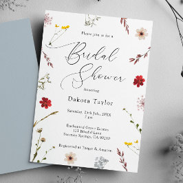 Invitación Romántico Wildflower Bridal Shower
