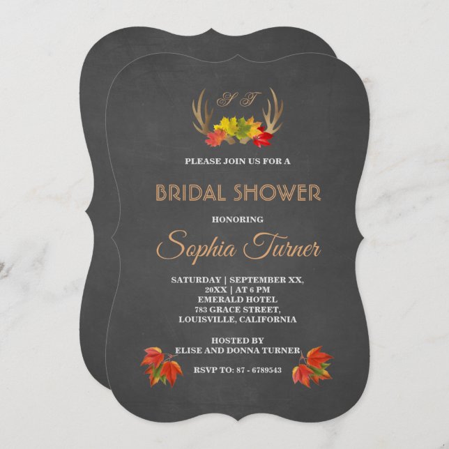 Invitación Románticos vendedores de ánticos rusos caen invita (Anverso / Reverso)