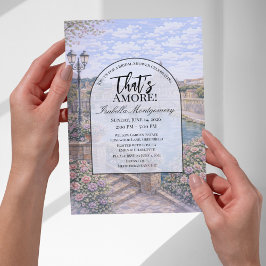 Invitación Rome Italian Themed Bridal Shower