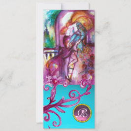 Invitación ROMEO Y JULIET/Verde azuladas Bañeras florales de