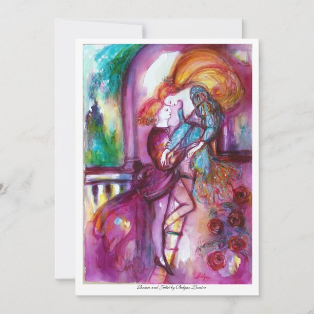 Invitación Romeo y Julieta (Anverso)