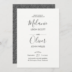 Invitación Rompecabezas de Monotone