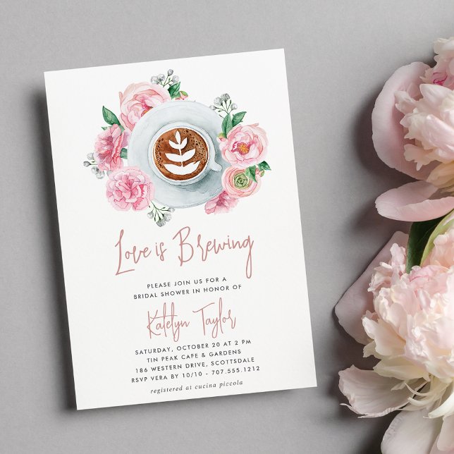 Invitación Rompecabezas morales rosas "El amor se está prepar (Subido por el creador)