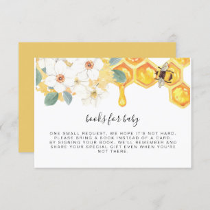 Invitación ROMY Floral Honey Bee Boee Boys for Baby Insert
