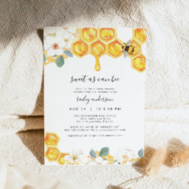 Invitación Romy - Floral Honey Bumble Bee Baby Shower