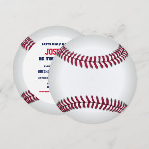 Invitación Ronda de cumpleaños de béisbol