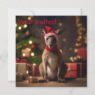 Invitación "Roo-dolph's Holiday Hop: Un país de ensueño festi