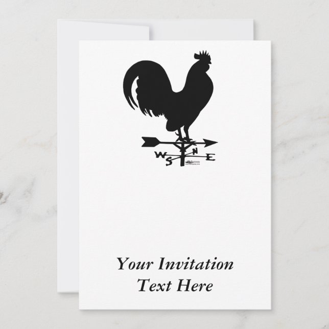 Invitación Rooster de Weathervane (Anverso)