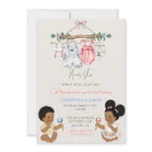 Ropa de bebé género revelan marfil azul rosado