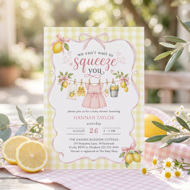 Invitación Ropa de Bebé Limón Baby Shower (Subido por el creador)