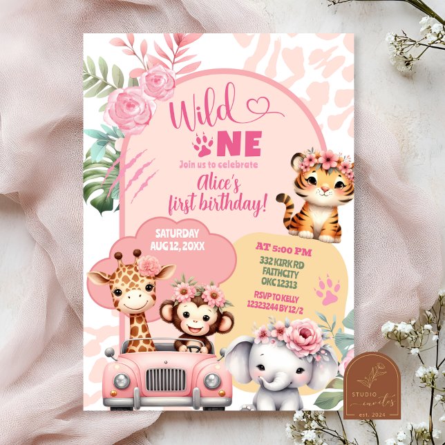 Invitación Ropa de bebé niña coqueta rosa Berry Sweet Baby (Subido por el creador)