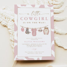 Ropa de bebé sonrojada Little Cowgirl Baby Shower