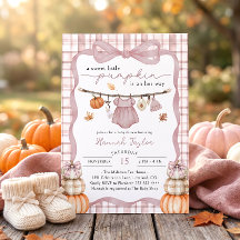 Ropa de calabacín para niña Baby Shower de Otoño