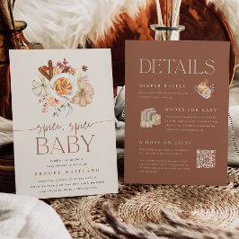 Invitación Ropa de calabaza todo en un Baby Shower