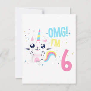 Invitación Ropa de cumpleaños para niña de 6 años regalo Unic